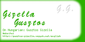 gizella gusztos business card